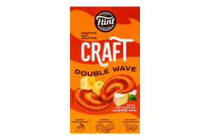 Грінки пшенично-житні хвилясті Сирний мікс Double wave Craft Flint к/у 70г