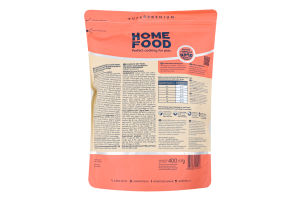 Корм д/дорослих котів британських та шотландських порід Індичка та качка сухий 400г Home Food