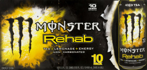 Monster Rehab Energy Drink Tea + Lemonade - 10 PK