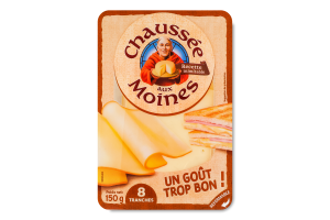 Сир 45% напівтвердий скибками Chaussee aux Moines лоток 150г