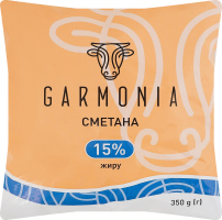 Сметана 15% Garmonia м/у 350г
