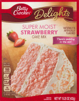 Betty Crocker Delights Super Moist Cake Mix Strawberry