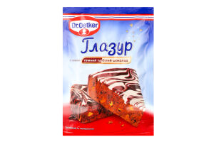 Глазур Темний та білий шоколад Dr.Oetker д/п 100г