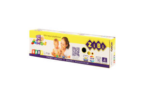 Набор красок пальчиковых №ZB.6564 Baby line ZiBi 4х30мл