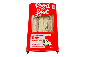 Сендвіч з шинкою і маринованими огірками Food on Foot к/у 185г
