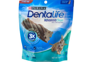 Purina DentaLife Advanced Clean Oral Care Dog Treats Chews Mini - 4 CT