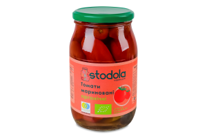 Томаты маринованные консервированные стерилизованные органические Stodola с/б 900г