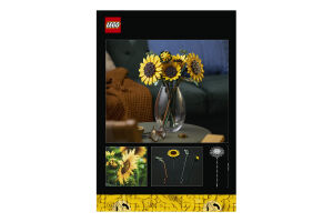Конструктор для взрослых от 18лет №11502 Sunflower bouquet Botanicals Lego 686эл
