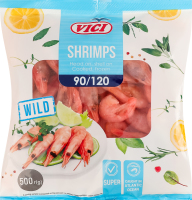Креветки нерозібрані глазуровані в панцирі 90/120 Північні Vici в/м м/у 500г