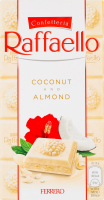 Шоколад білий з кокосово-мигдальною начинкою Raffaello к/у 90г