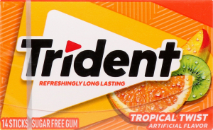 Гумка жувальна Trident тропічний смак