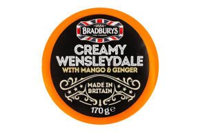 Сир Bradburys Wensleydale крем з манго імбир 34%