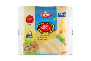Сир плавлений Sertop Золотий Ементаль у пласт 20%