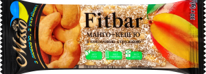 Смесь сухофруктов с кокосовой стружкой Манго + кешью Fitbar Misso м/у 30г
