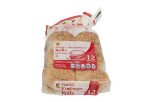 Ahold Seeded Hamburger Rolls Enriched - 12 CT