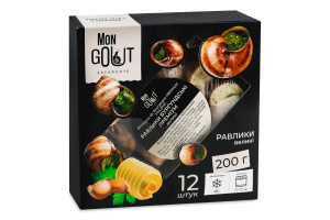 Улитки замороженные большие в раковинах Бургундские премиум Mon Gout к/у 200г