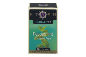 Stash Herbal Tea Peppermint Caffeine Free - 20 CT