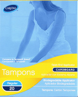 CareOne Regular Cardboard Tampons - 20 CT