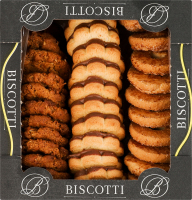 Печенье сдобное песочно-отсадное Дольче Мисто Микс Biscotti к/у 0.45кг