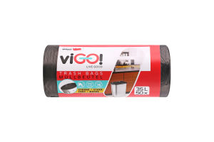 Пакети д/сміт.б/затяж.чорні viGO 35л50шт