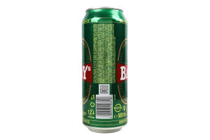 Пиво Barry's Pils світле 4% з/б