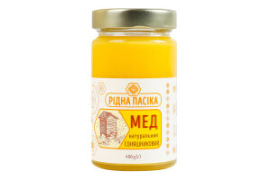 Мед натуральный Подсолнечный Рідна пасіка с/б 400г