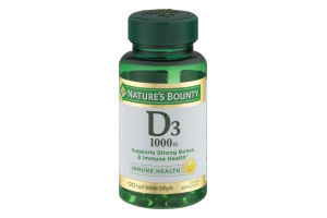 Nature's Bounty D3 Softgels - 120 CT