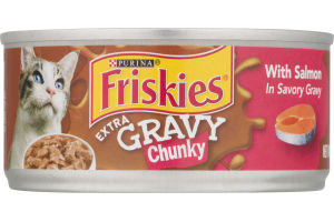 Purina Friskies Extra Gravy Chunky with Salmon
