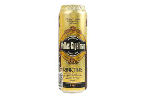 Пиво 0.568л 5.2% светлое фильтрованное пастеризованное Rinktinis Premium Lager Volfas Engelman ж/б