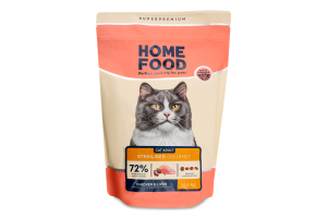 Корм д/дорослих стерилізованих вибагливих котів Chicken&Liver сухий 1,6кг Home Food