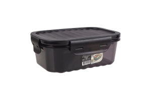 Контейнер д/зберігання Qlux 2відділ прямок чорн 1л