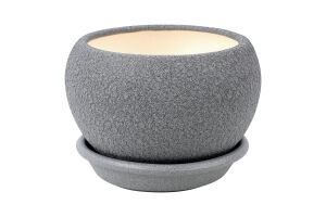 Горщик д/квітів Куля шовк 0,4л металік 8,5см Оріана