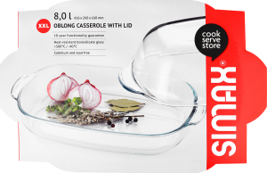 Форма д/птиці скляна овал 8л арт7296/7306 Сімакс