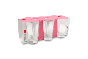 Склянка д/води Loop 215мл 10см 6шт Pasabahce