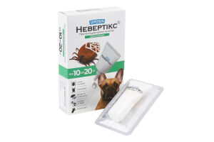 Краплі протикліщові д/собак від 10кг до 20кг Невертікс 4мл Superium