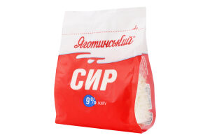 Сир кисломолочний 9% Яготинський м/у 350г