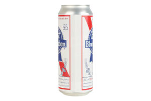 Пиво 500мл 4.7% світле фільтроване пастеризоване Pabst Blue Ribbon з/б