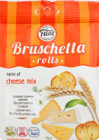 Сухарики Flint Bruschetta rolls смак сирний мікс