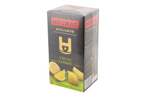 Чай чорний байховий дрібний з лимоном Exclusive Hillway к/у 25х1.5г