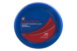 Ahold Party Plates Plastic Dinner Plates - 20 CT