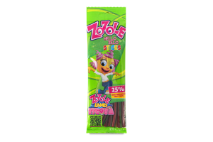 Конфеты желейные с фруктовым вкусом Sticks Zozole м/у 75г