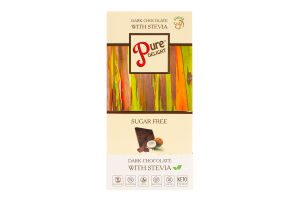 Шоколад 75% чорний з кокосом Pure Delight к/у 90г