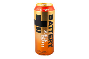 Напій енергетичний безалкогольний сильногазований Super charge Battery з/б 480мл