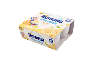 Продукт кисломолочный для детей от 6мес Banana Milk Minis Humana к/у 4х100г