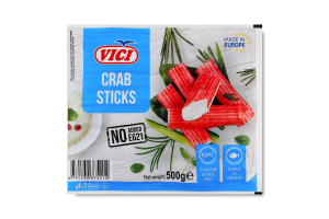 Палочки крабовые замороженные Vici в/у 500г