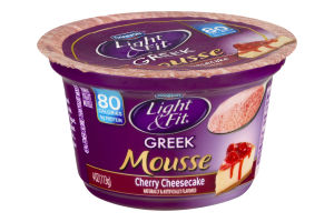 Dannon Light & Fit Greek Mousse Nonfat Yogurt Cherry Cheesecake