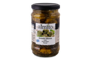 Оливки зелені зі смаком песто Greek Almito с/б 265г