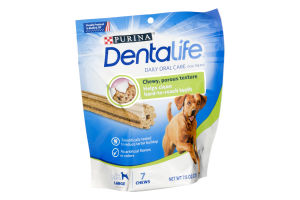 Purina Dentalife Daily Oral Care Dog Treats Large - 7 CT