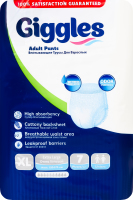 Підгузники-трусики д/дорослих екстра лардж 120-170см 7шт Гіглс