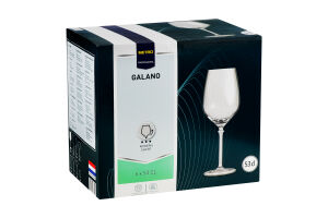 Бокалы для красного вина 530мл №172096 Galano Metro Professional 6шт
